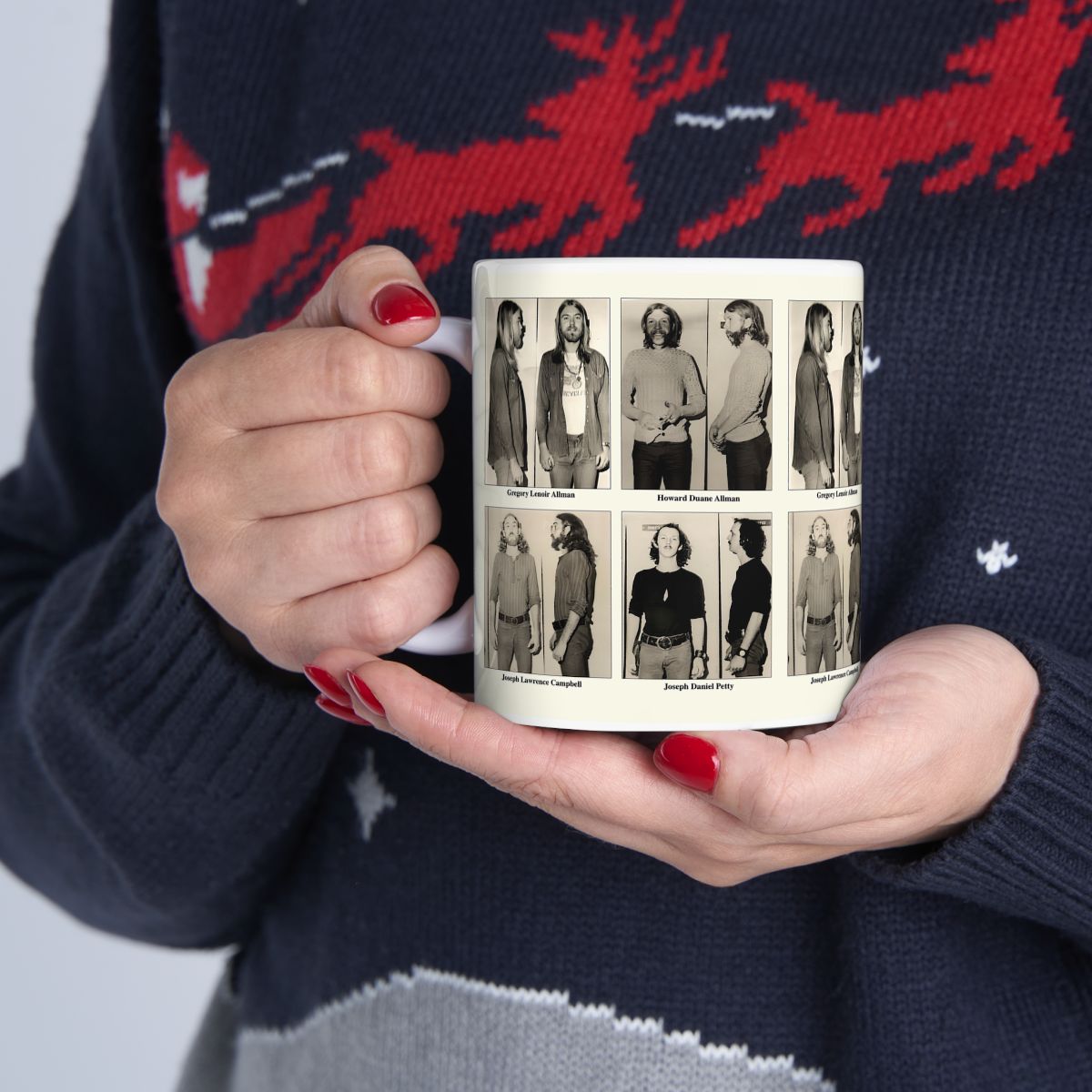 The Allman Brothers Band Mugshots Coffee Mug 11oz | Magnificent 1971 Mug Shot Pictures | Duane Allman | Gregg Allman | Famous Jackson, Alabama Arrest | Rock and Roll | Legendary American Music | Made To Order | Original Art Design | Custom Made | NEW