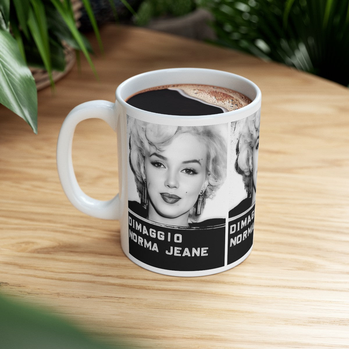 Marilyn Monroe Mugshot Coffee Mug 11oz | Magnificent 1954 USO Mug Shot Portrait | Norma Jeane | DiMaggio | The Fifties | Legendary Actress | American Icon | Hollywood Royalty | Most Wanted | Made To Order| Original Art Design | Custom Made | NEW