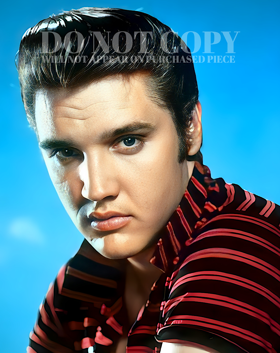 Elvis Photograph 8 X 10 - Iconic 1956 Portrait - Rock and Roll - 50s - The King - Legendary American Music - Early Years - Stunning Publicity Picture - Blue Suede Shoes - 100% Best Quality Version Available - Rare Photo - Poster Art Print
