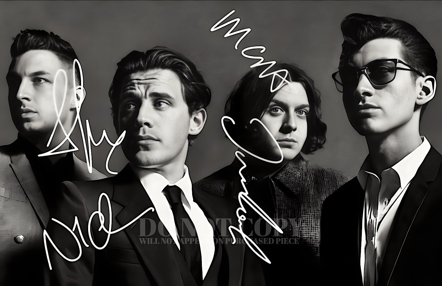 Arctic Monkeys Poster 11 X 17 | Magnificent Band Portrait | 2012 Photograph | Rock and Roll | The 2000s | AM | Legendary British Music | Sheffield, England | Alex Turner | Group Photo | Rare Art Print