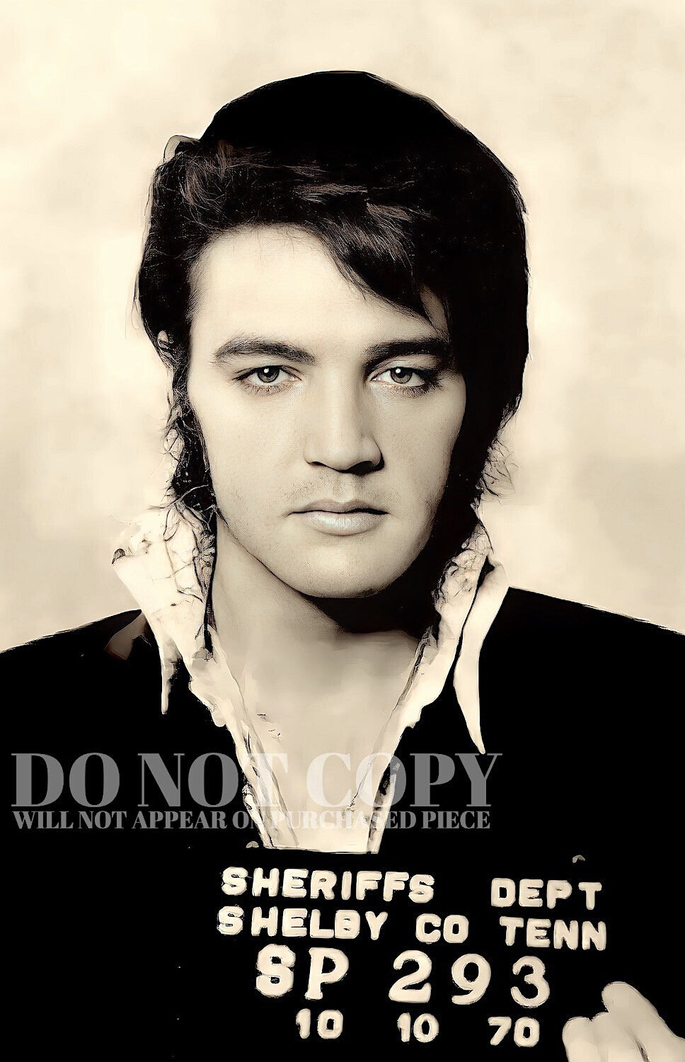 Elvis Presley Mugshot Photograph 11 X 17 | Magnificent 1970 Mug Shot Portrait | Busted In Shelby County, Tennessee | The King | Legendary American Music | Vintage Music Memorabilia | 11X17 Inches | Rare Photo | Poster Art Print