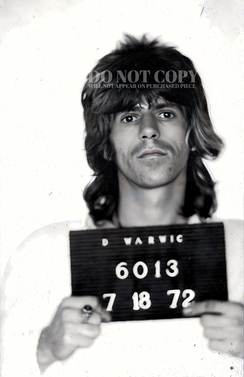 Keith Richards Mugshot Photograph 11 X 17 - Magnificent 1972 Mug Shot Portrait - The Rolling Stones - Busted - Warwick, Rhode Island - Rock and Roll - The Seventies - Iconic Picture - Rare Photo - Poster Art Print