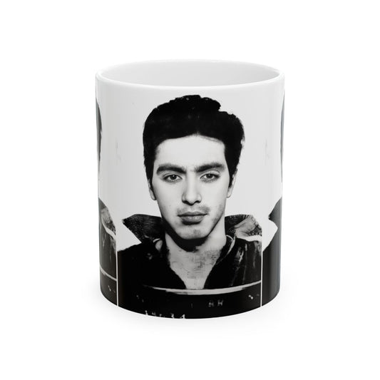 Al Pacino Mugshot Coffee Mug 11oz | Magnificent 1961 Mug Shot Portrait | Busted | Woonsocket, Rhode Island | Legendary Actor | Outlaw | Scarface | The Godfather | Wanted | Hollywood Icon | Original Art Design | Custom Made | NEW (Sealed)