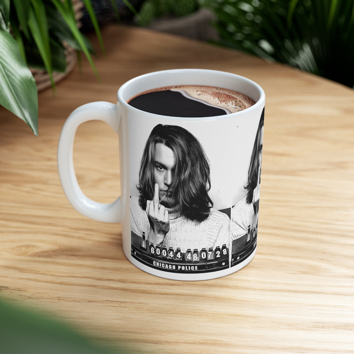 Johnny Depp Mugshot Coffee Mug 11oz | Magnificent 2001 Mug Shot Portrait | Iconic Actor | Hollywood Royalty | Legendary American Film Star | NEW