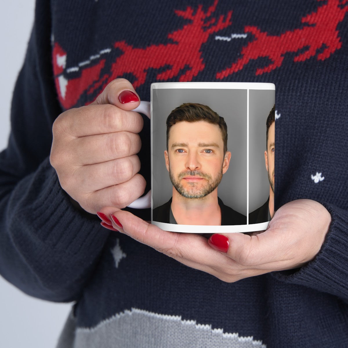 Justin Timberlake Mugshot Coffee Mug 11oz | Stunning 2024 Mug Shot Portrait | Famous Long Island Arrest | American Pop Sensation | DWI | Custom Made | NEW (Sealed)