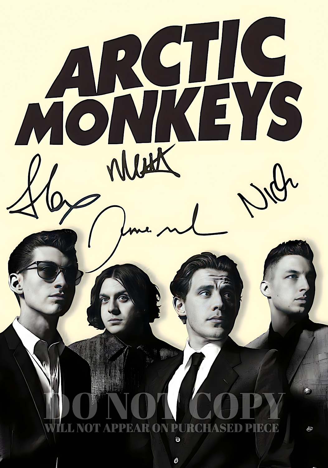 Arctic Monkeys Poster 11 X 16 | Stunning Band Portrait | 2012 Photograph | Rock and Roll | The 2000s | AM | Legendary British Music | Sheffield, England | Alex Turner | Group Photo | Rare Art Print