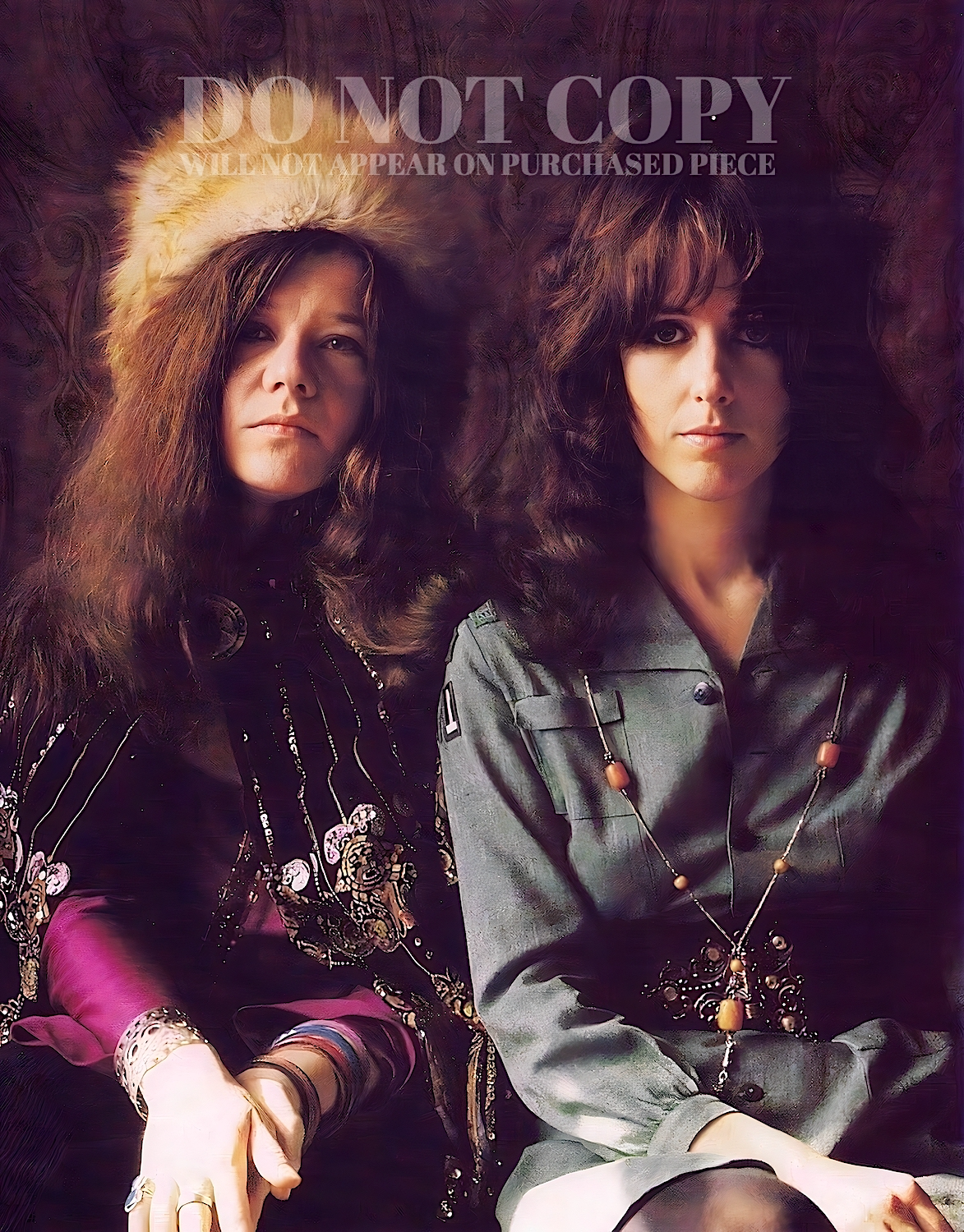 Janis Joplin and Grace Slick Photograph 11 X 14 - Stunning 1967 Portrait - Iconic Singers - Legendary American Music - The Sixties - Rare Photo - Poster Art Print