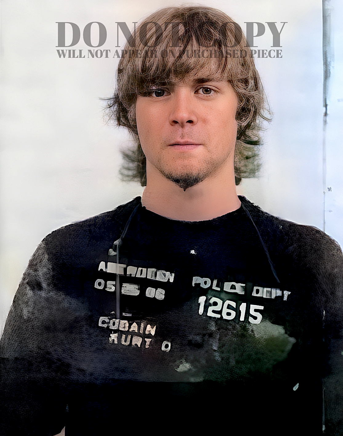 Kurt Cobain Mugshot Photograph 8 X 10 - Stunning 1986 Mug Shot Portrait - Busted In Aberdeen, WA - Nirvana - Grunge Music Icon - Rare Photo - Poster Art Print