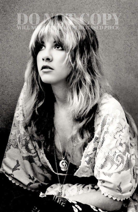 Stevie Nicks Photograph 11 X 17 | Beautiful 1977 Portrait | Fleetwood Mac | Legendary American Music | Iconic Singer | 11X17 Inches | Original Size Picture | Rare Photo | Poster Art Print