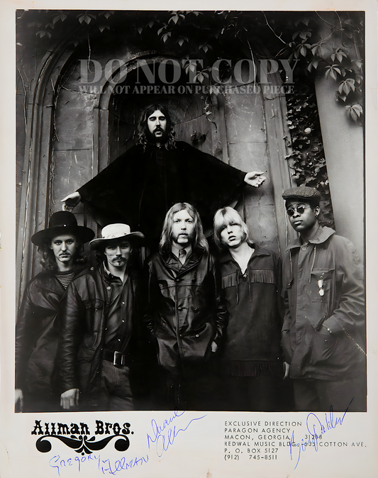 The Allman Brothers Band Photograph 11 X 14 - Magnificent 1969 Band Portrait - Legendary American Music - Rock and Roll - Iconic Group Picture - Rare Photo - Poster Art Print