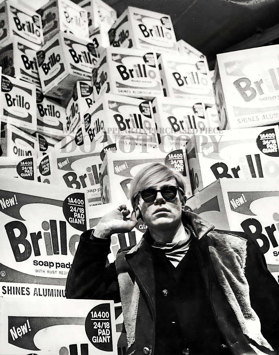 Andy Warhol Photograph 11 X 14 Inches - Magnificent 1968 Brillo Portrait - Legendary American Pop Artist - Icon - Stunning Picture - Original Restoration - 11X14 True Size - Rare Photo - Poster Art Print