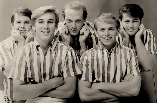 The Beach Boys Photograph 11 X 17 | Magnificent 1964 Band Portrait | Legendary American Music | Brian Wilson | Vintage Memorabilia | Exceptional Restoration | Sixties | Early Years | Iconic Photo | 11X17 Inches | Rare Publicity Picture | Poster Art Print