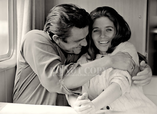 Johnny Cash and June Carter Photograph 11 X 15 - Marvelous 1969 Portrait - Legendary American Music - Country Superstars - The Sixties Icons - Honky Tonk Heroes - 11X15 Inches - Rare Photo - Stunning Poster - Art Print