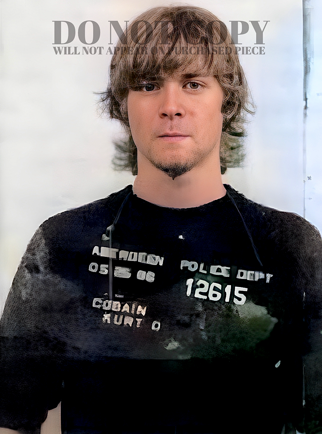 Kurt Cobain Mugshot Photograph 11 X 15 - Magnificent 1986 Mug Shot Portrait - Nirvana - Infamous Aberdeen Arrest- Legendary American Music - Grunge Icon - Rare Photo - Poster Art Print