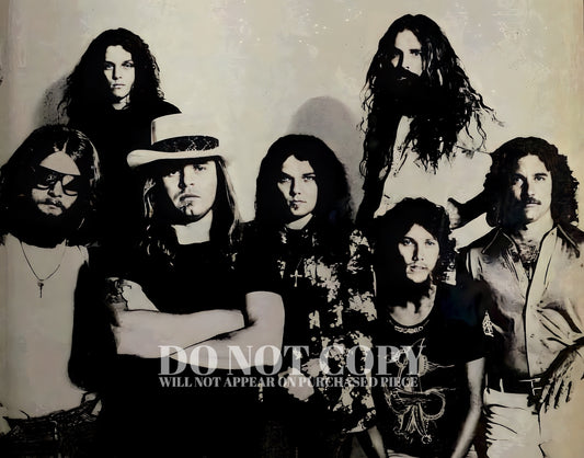 Lynyrd Skynyrd Photograph 11 X 14 - Magnificent 1977 Band Portrait - Legendary American Music - Southern Rock n' Roll - Rare Photo - Poster Art Print