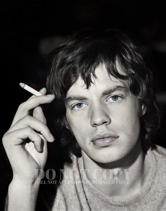 Mick Jagger Photograph 11 X 14 - Stunning 1965 Early Portrait - The Rolling Stones - Legendary Music - Iconic Singer - British Invasion - 11X14 Inches - Rare Photo - Poster Art Print
