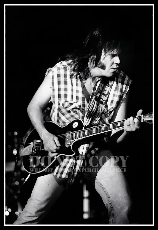 Neil Young Photograph 11 X 16 - Incredible Live Concert Portrait - Legendary Rock and Roll - Crazy Horse - Stunning Picture - 11X16 Inches - Rare Photo - Poster Art Print