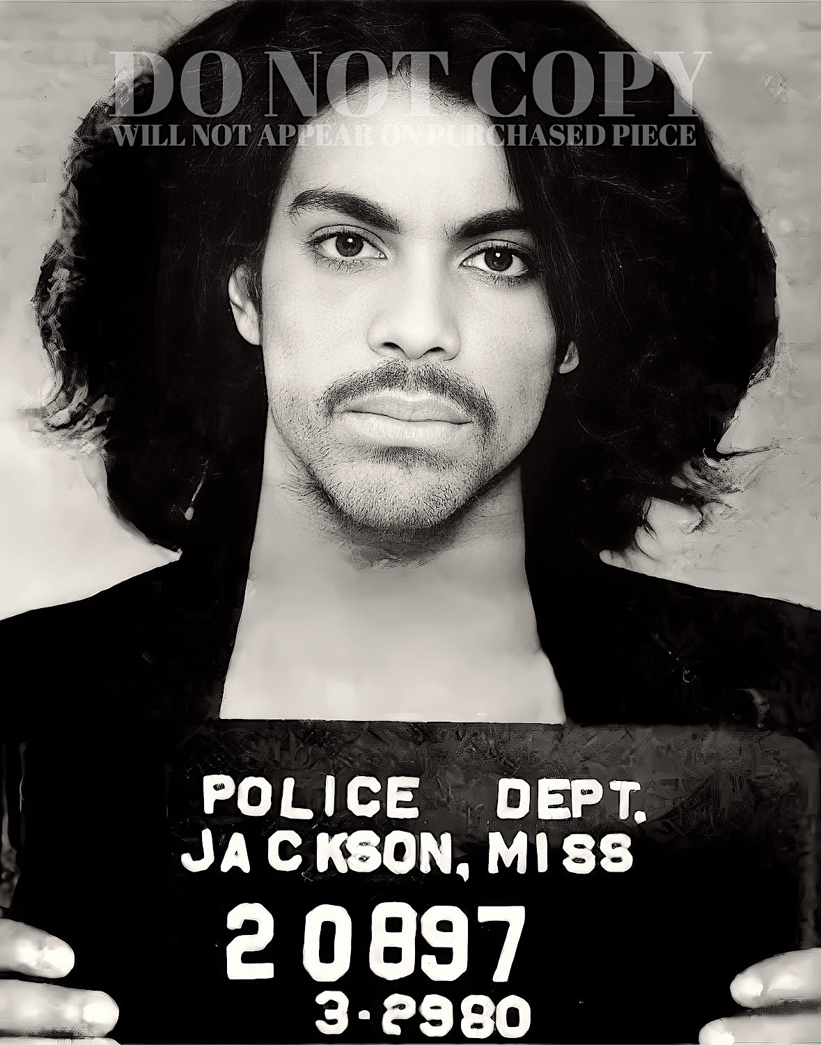 Prince Mugshot Photograph 11 X 14 - Stunning 1980 Mug Shot Portrait - Legendary American Music - Iconic Pop Star - Famous Jackson, MS Arrest Picture - Rare Photo - Poster Art Print