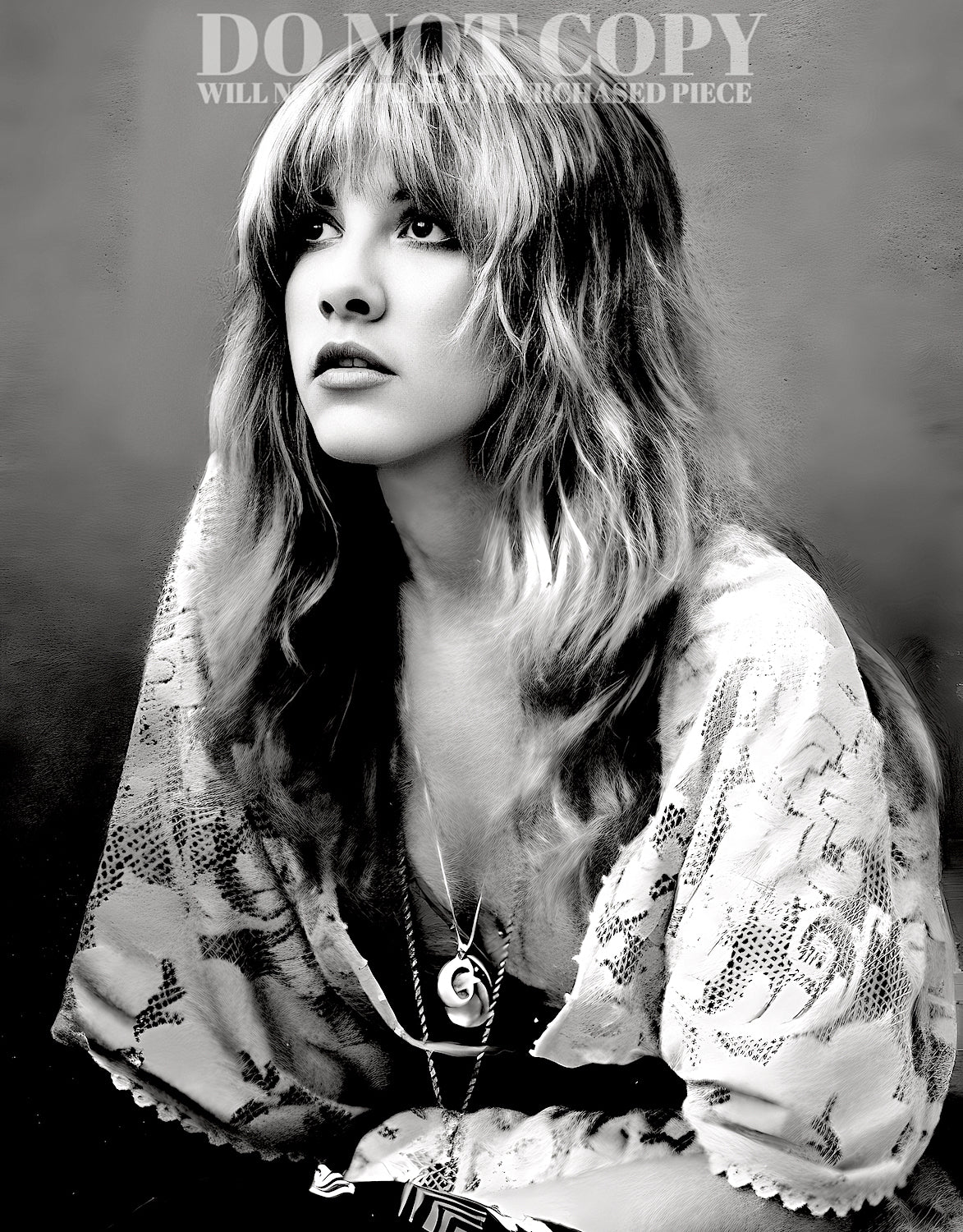 Stevie Nicks Photograph 11 X 14 - Stunning 1977 Portrait - Fleetwood Mac - Legendary American Music - Iconic Singer - Rare Photo - Poster Art Print