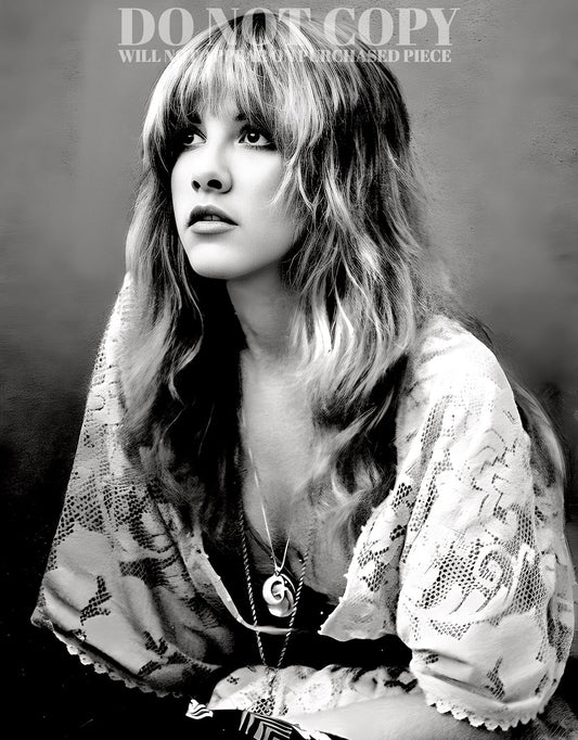 Stevie Nicks Photograph 8 X 10 - Marvelous 1977 Portrait - Fleetwood Mac - Legendary American Music - Iconic Singer - Rare Photo - Poster Art Print