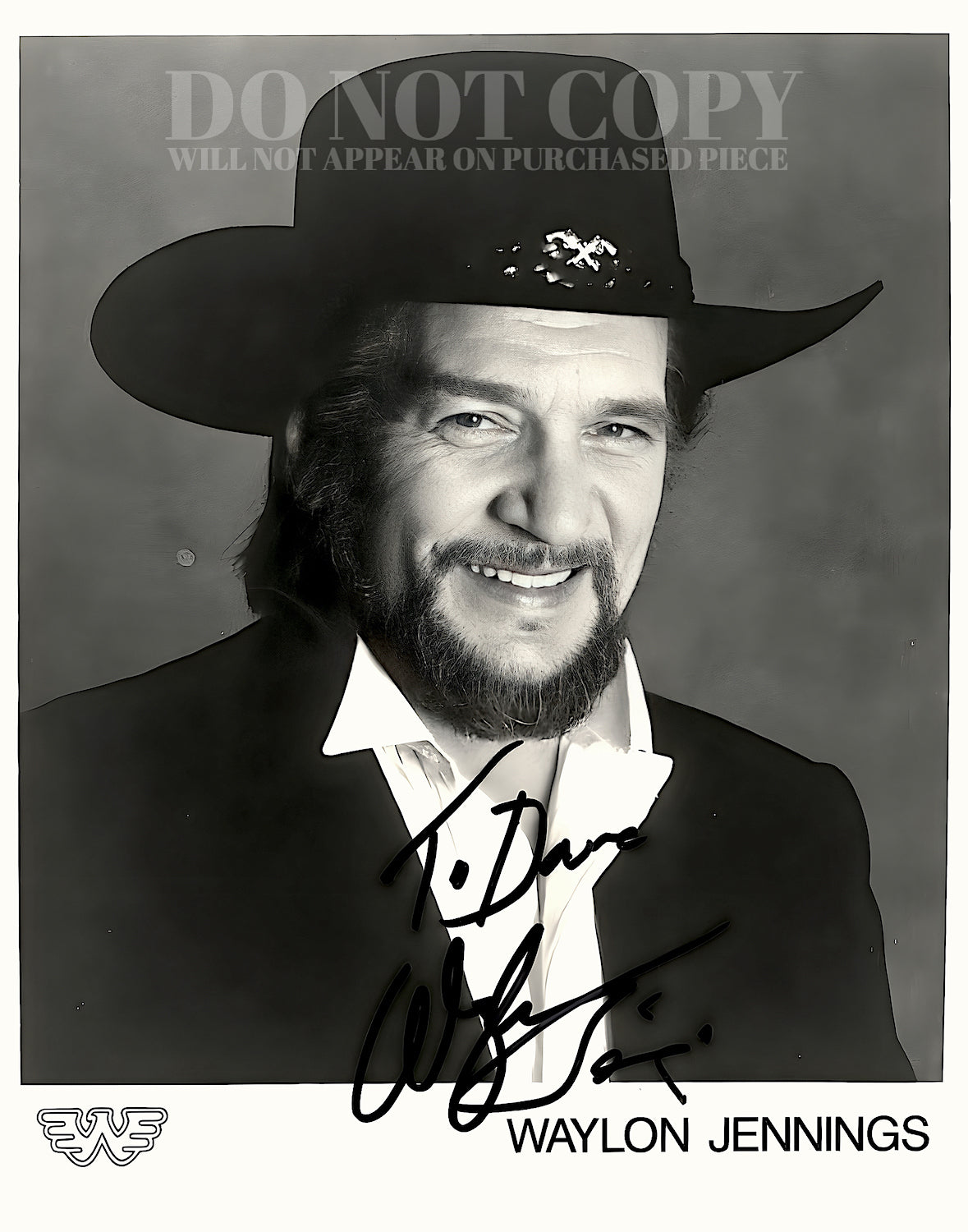 Waylon Jennings Photograph 11 X 14 - Magnificent 1970s Portrait - Legendary American Music - Outlaw Country Superstar - Rare Photo - Poster Art Print