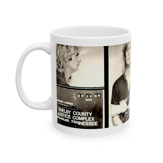 Ozzy Osbourne Mugshot Coffee Mug 11oz | Magnificent 1984 Memphis Mug Shot | Black Sabbath | British Music Icon Busted | Heavy Metal Hero | The Prince Of Darkness | Original Art Design | Custom Made | NEW (Sealed)